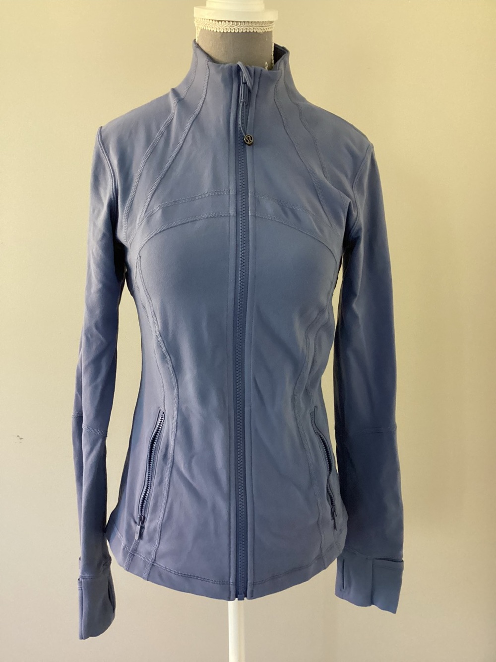 Womens Lululemon Define  Zip-Up Athletic Jacket in Blue colour.